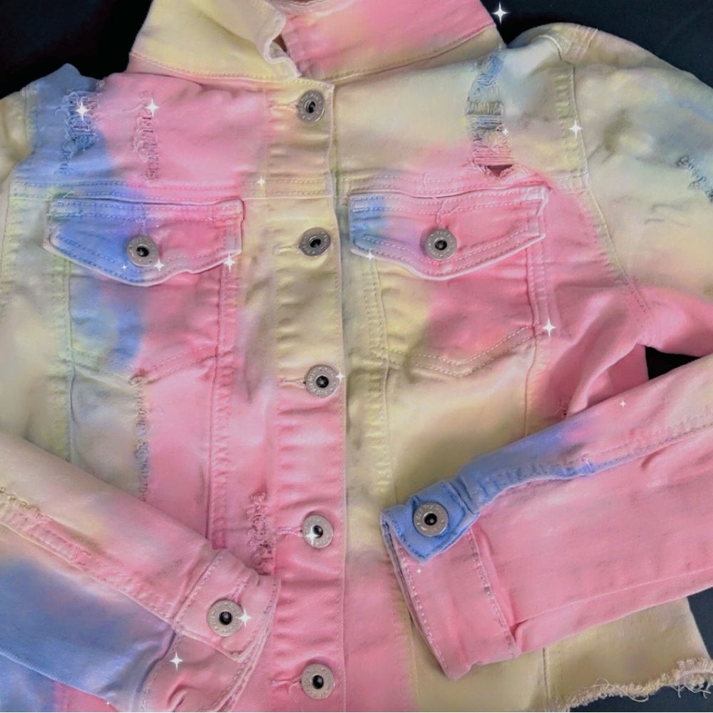 Kids Colorful Denim Jacket